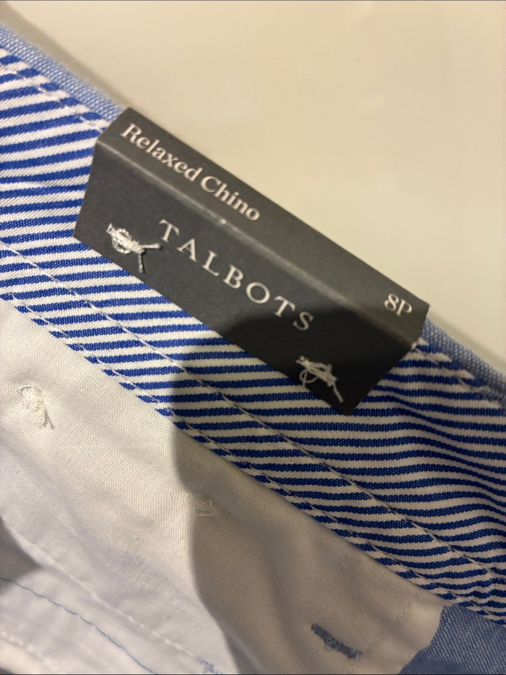 Talbots Relaxed Chino Light Blue Chino Pants - Picture 2 of 6